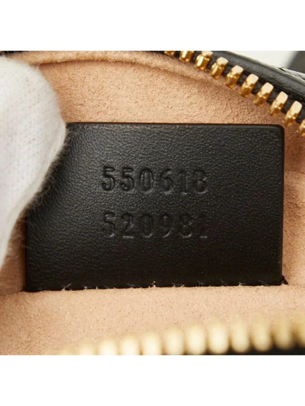 Gucci Ophidia GG Marmont Sherry Line Chain Shoulder Bag Black Leather Suede